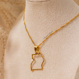 Uganda Outline Necklace