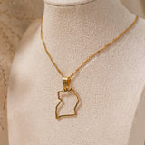 Uganda Outline Necklace