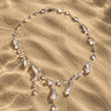 Clear Waterdrop Statement Necklace