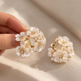 White Blossom Earrings