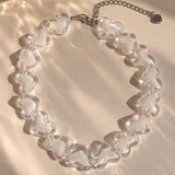 Jelly Heart Beaded Necklace