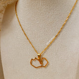 Zambia Outline Necklace