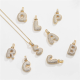 Avah Bubble Initial Necklace