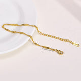Wave Chain Anklet