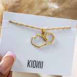 Zambia Outline Necklace