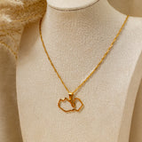 Zambia Outline Necklace