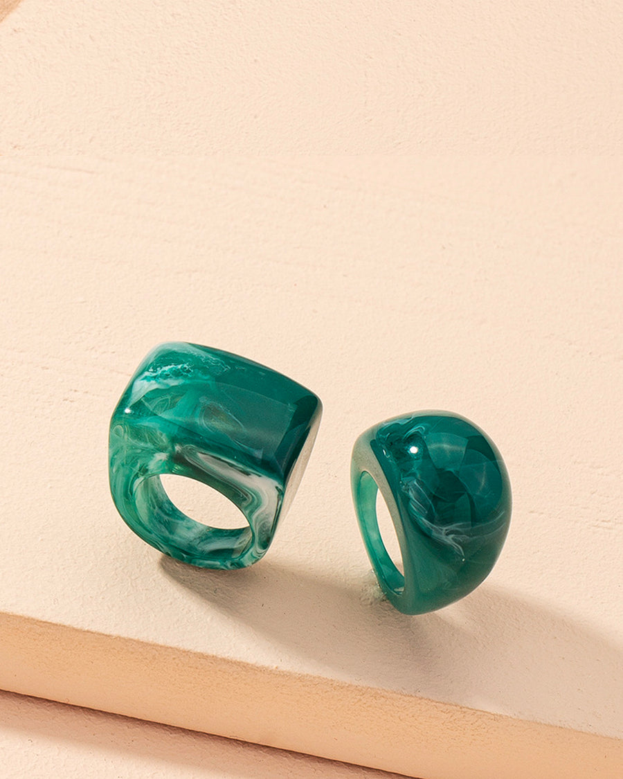 Samia Marble Ring (Set of 2)
