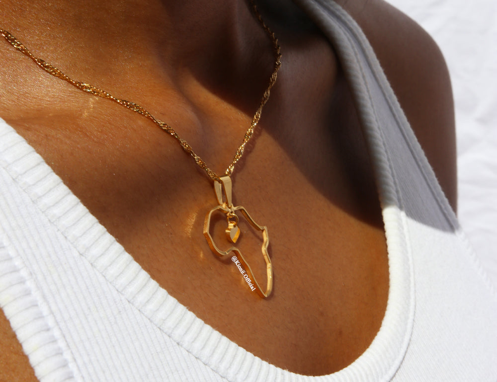 Africa Mini Heart Necklace - KIONII