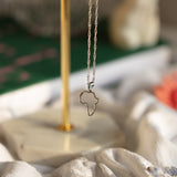 Africa Outline Mini Necklace - KIONII