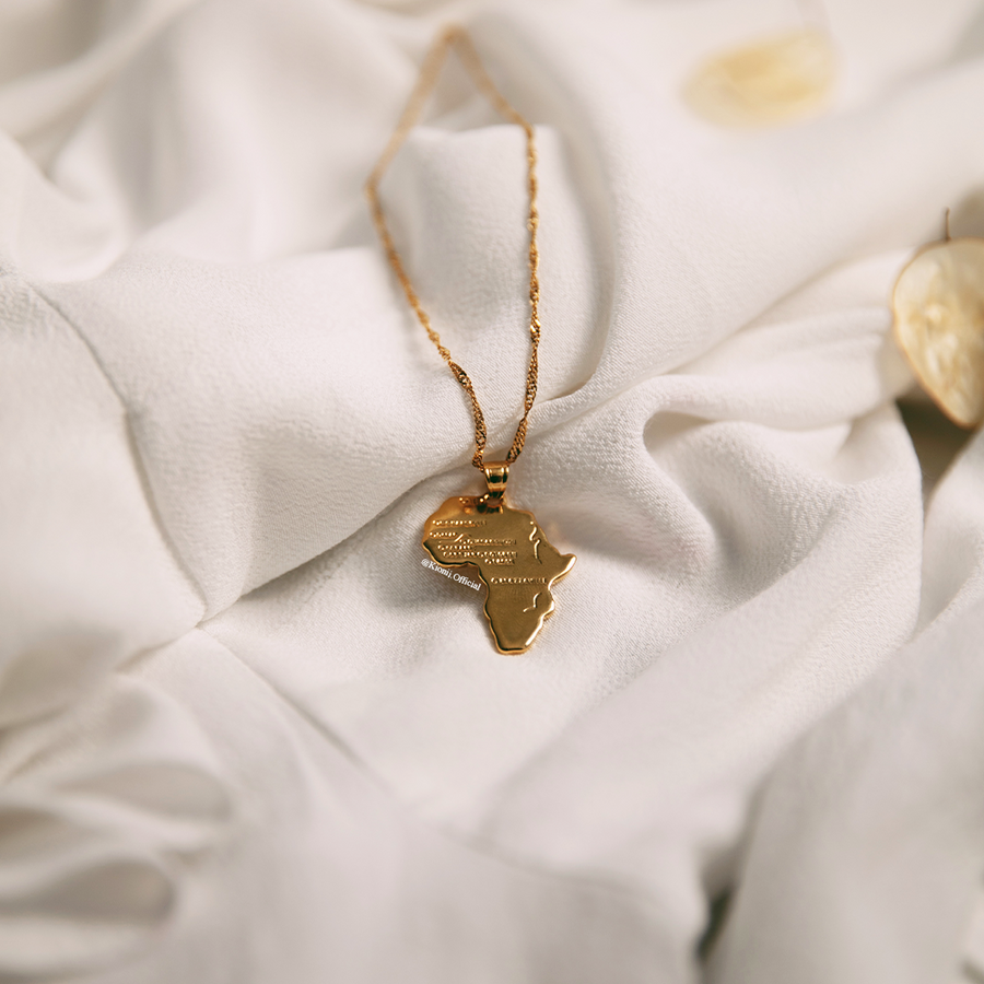 Africa Map Necklace - KIONII