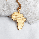 Africa Map Necklace - KIONII
