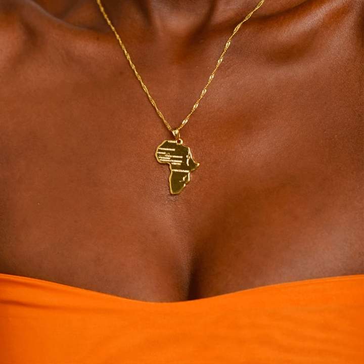 Africa Map Necklace - KIONII