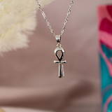 Ankh Cross Necklace (Silver)