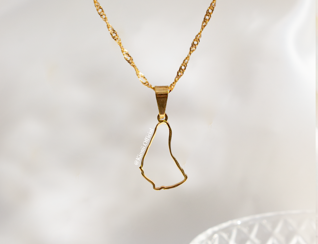 Barbados Outline Necklace - KIONII