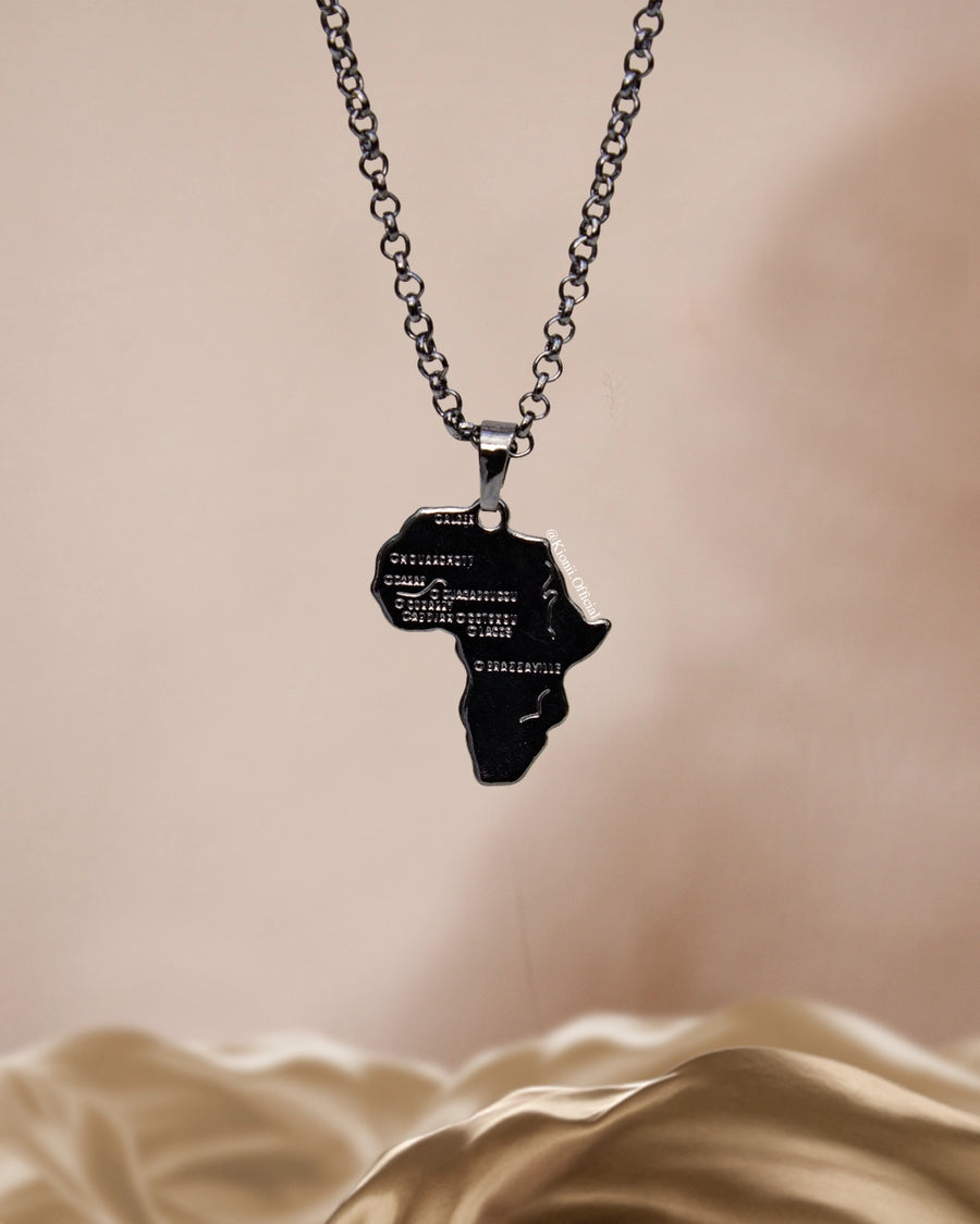 Africa Men Necklace (Gunmetal)