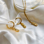 Body Huggie Earrings (Gold) - KIONII