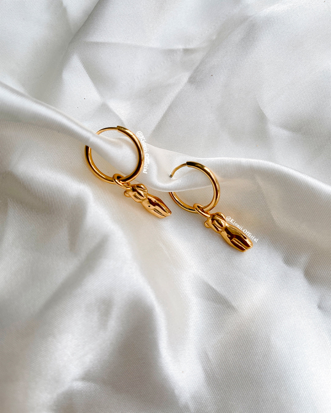 Body Huggie Earrings (Gold) - KIONII
