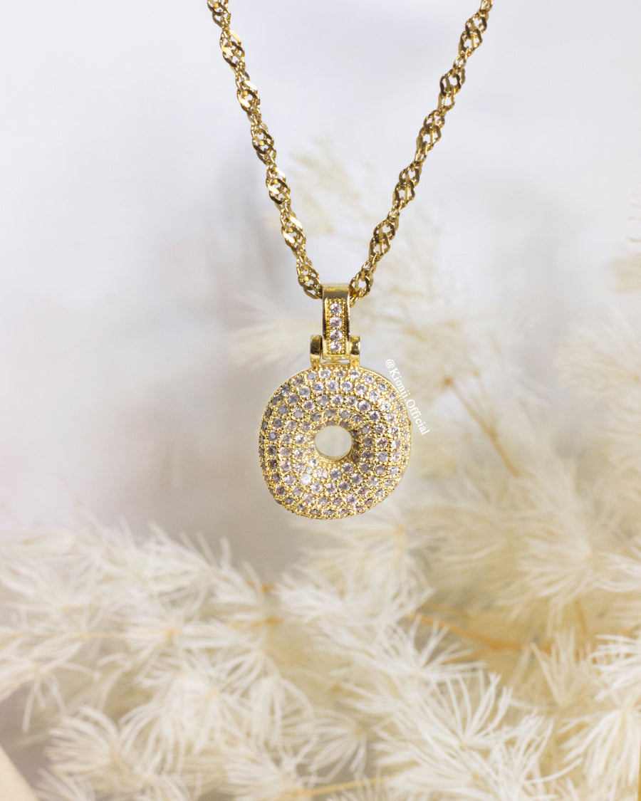 Cara Bubble Initial Necklace