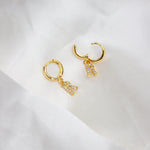 Lamay Initial Gold Huggies - KIONII