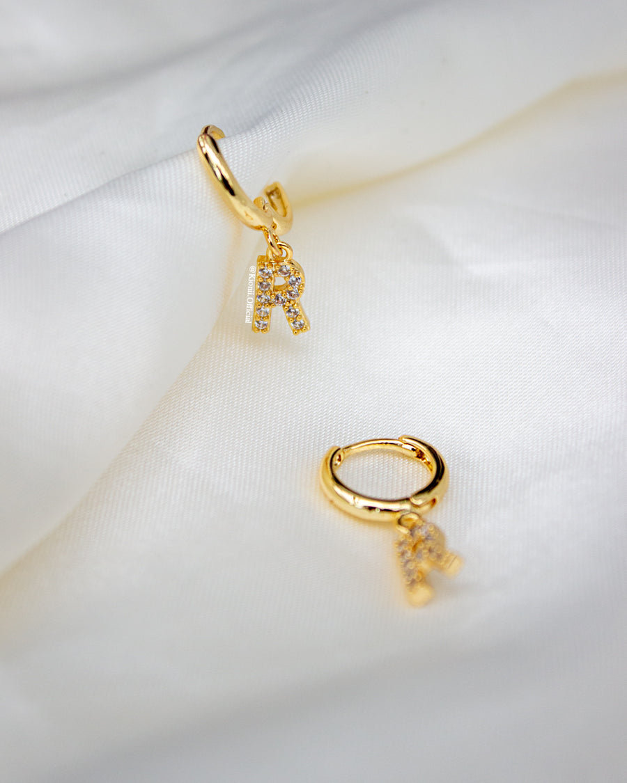 Lamay Initial Gold Huggies - KIONII