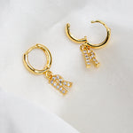 Lamay Initial Gold Huggies - KIONII