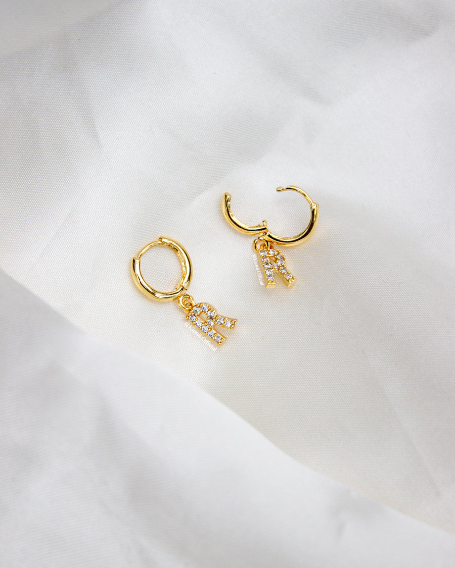 Lamay Initial Gold Huggies - KIONII