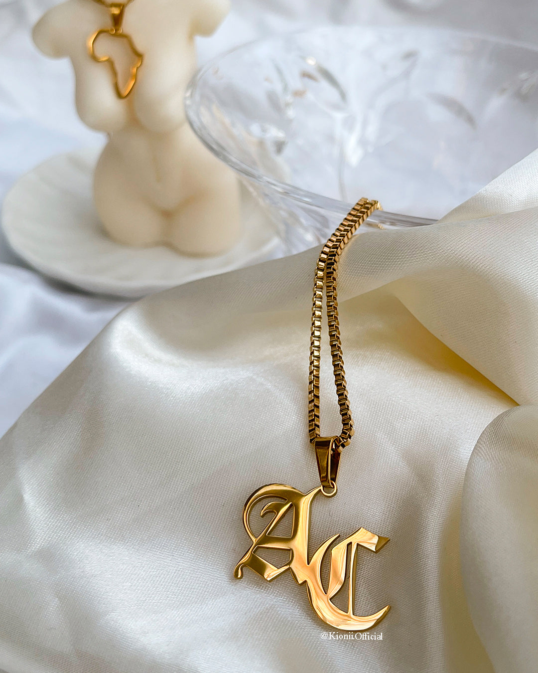 Double Initial Personalised Necklace - KIONII