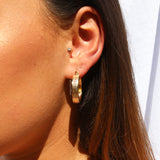 Greek Gold Hoops - KIONII