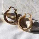 Greek Gold Hoops - KIONII