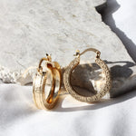 Greek Gold Hoops - KIONII