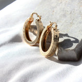 Greek Gold Hoops - KIONII