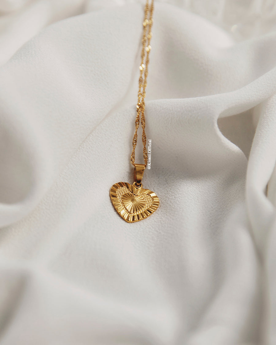 Heart Gold Plated Necklace - KIONII