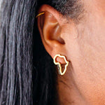 Africa Outline Studs - KIONII