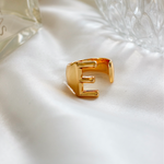 Initial Gold Chunky Ring - KIONII