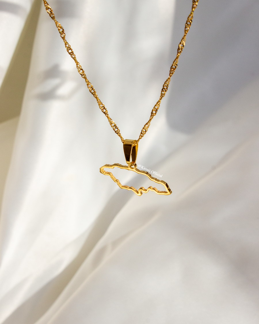 Jamaica Outline Necklace - KIONII