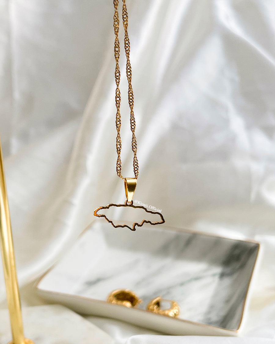 Jamaica Outline Necklace - KIONII