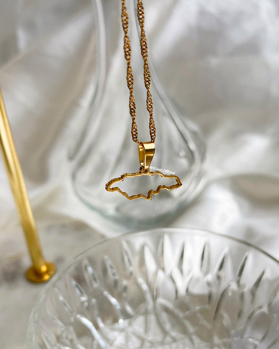 Jamaica Outline Necklace - KIONII