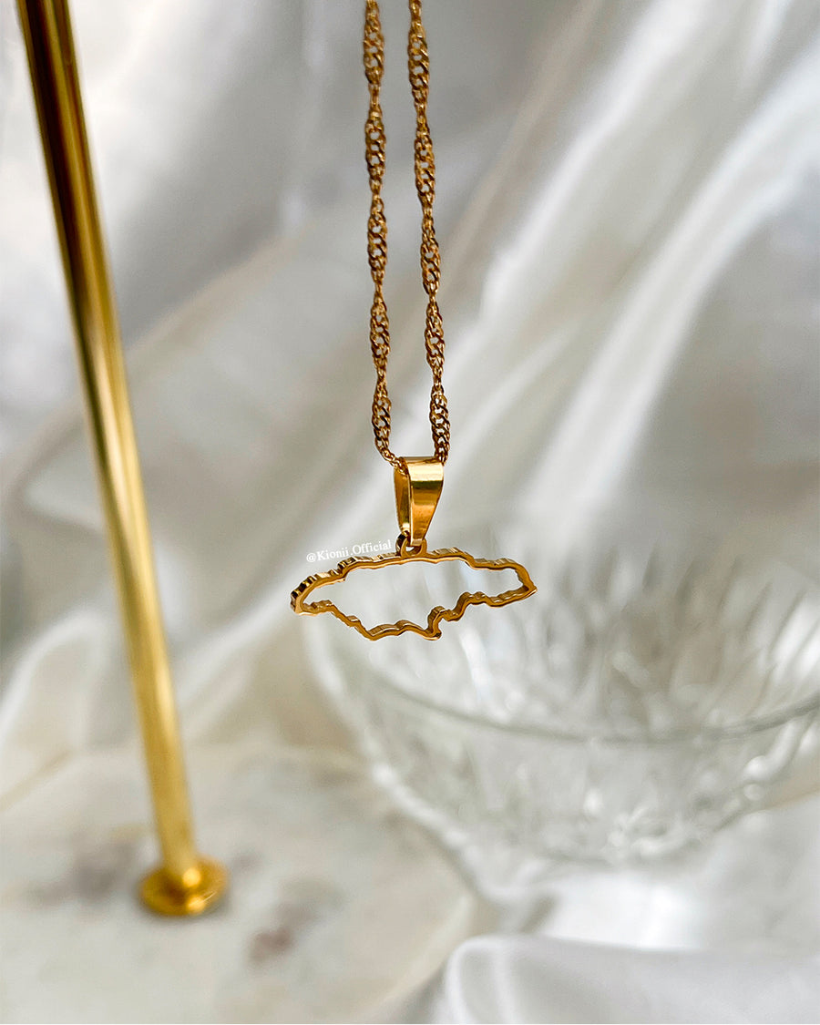 Jamaica Outline Necklace - KIONII