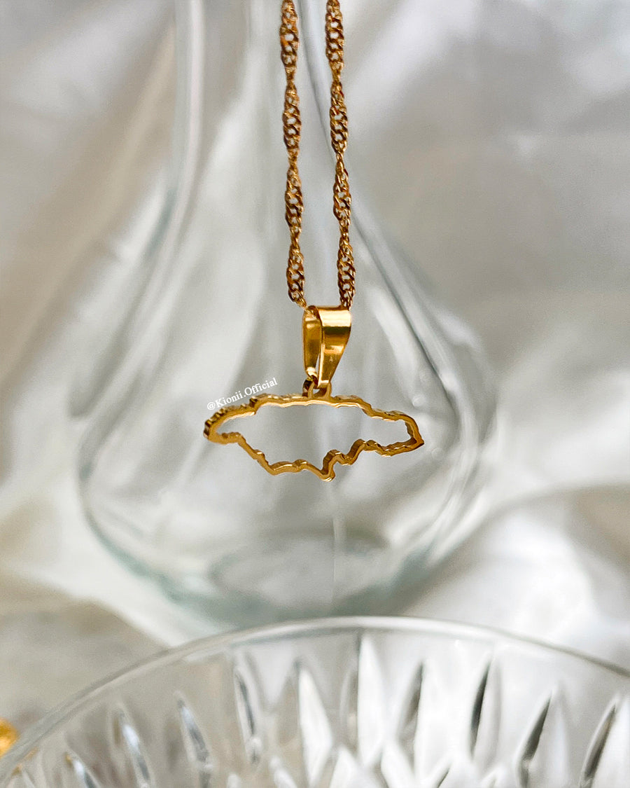 Jamaica Outline Necklace - KIONII