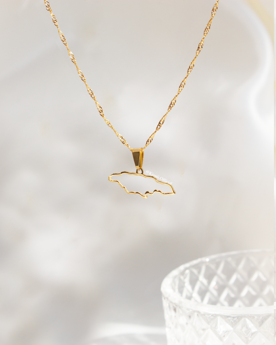 Jamaica Outline Necklace - KIONII