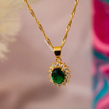 Emerald Birthstone Pendant