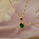 Emerald Birthstone Pendant