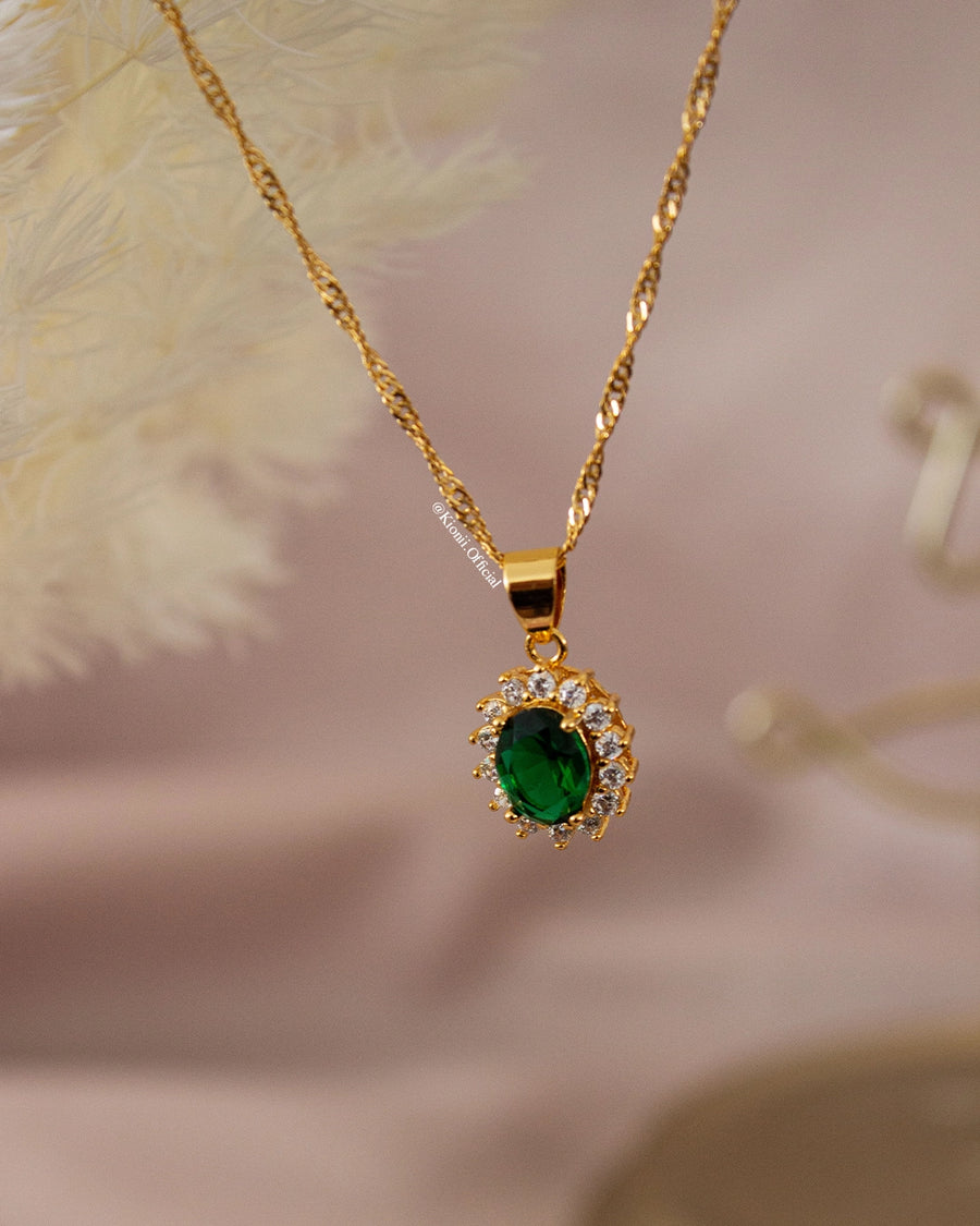 Emerald Birthstone Pendant