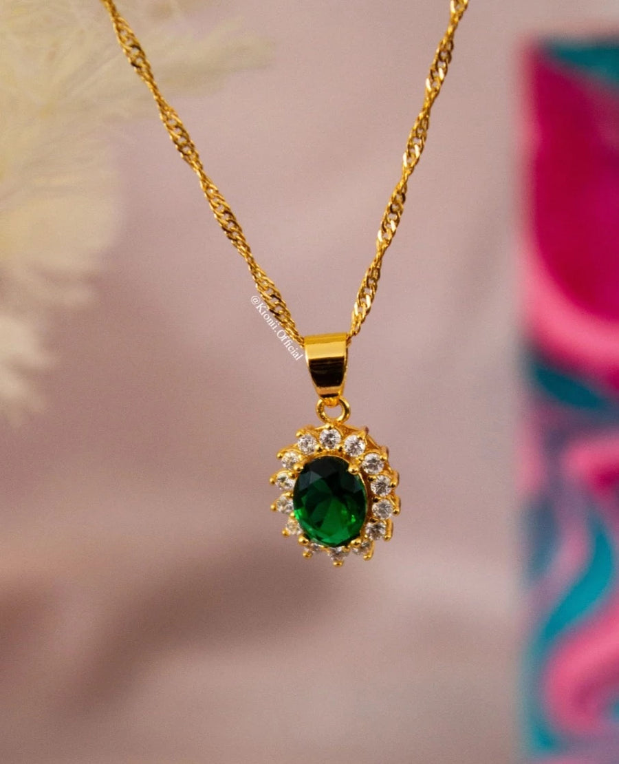 Emerald Birthstone Pendant
