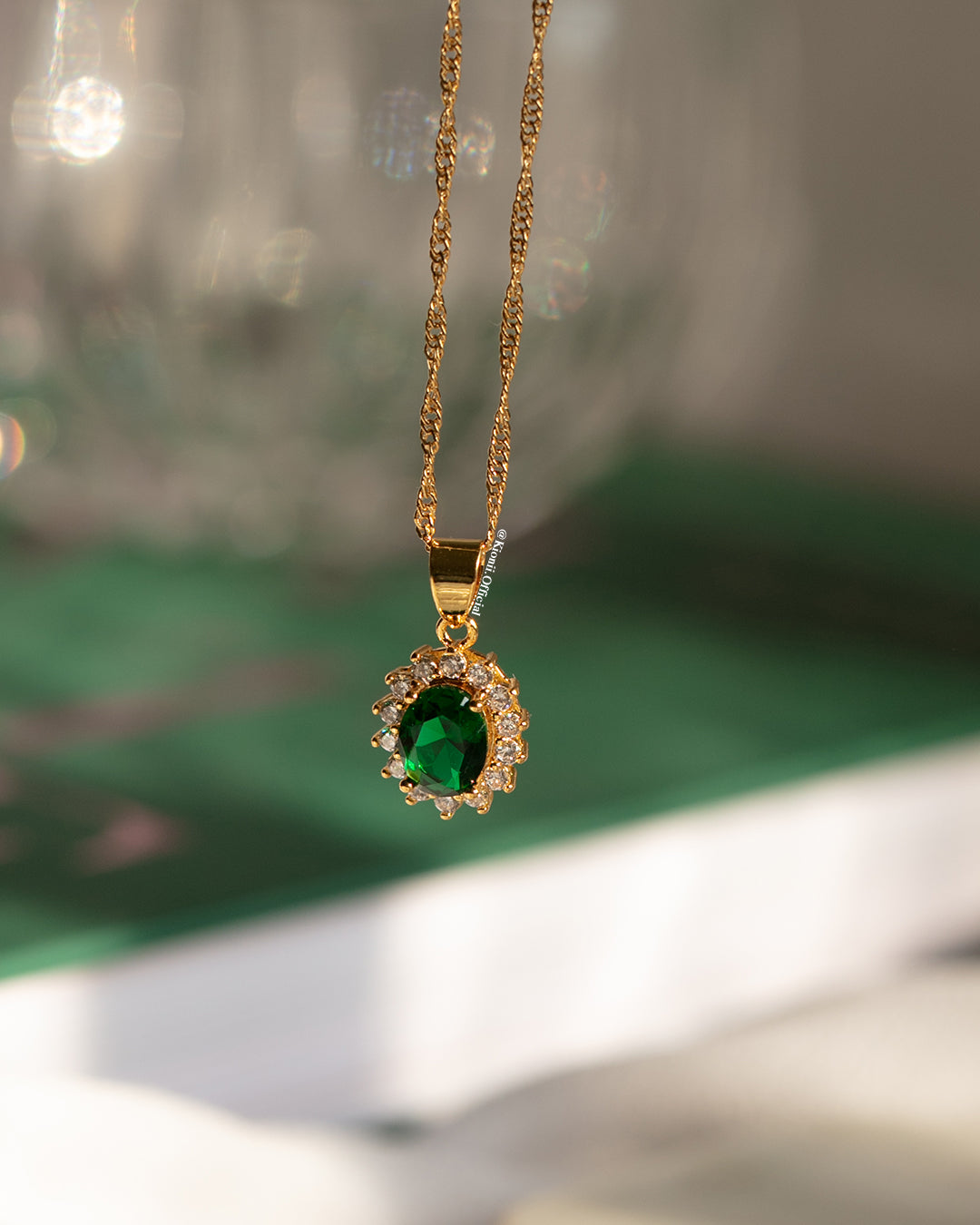 Lala Emerald Green Necklace - KIONII