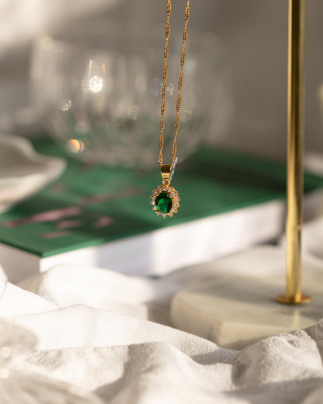 Lala Emerald Green Necklace - KIONII