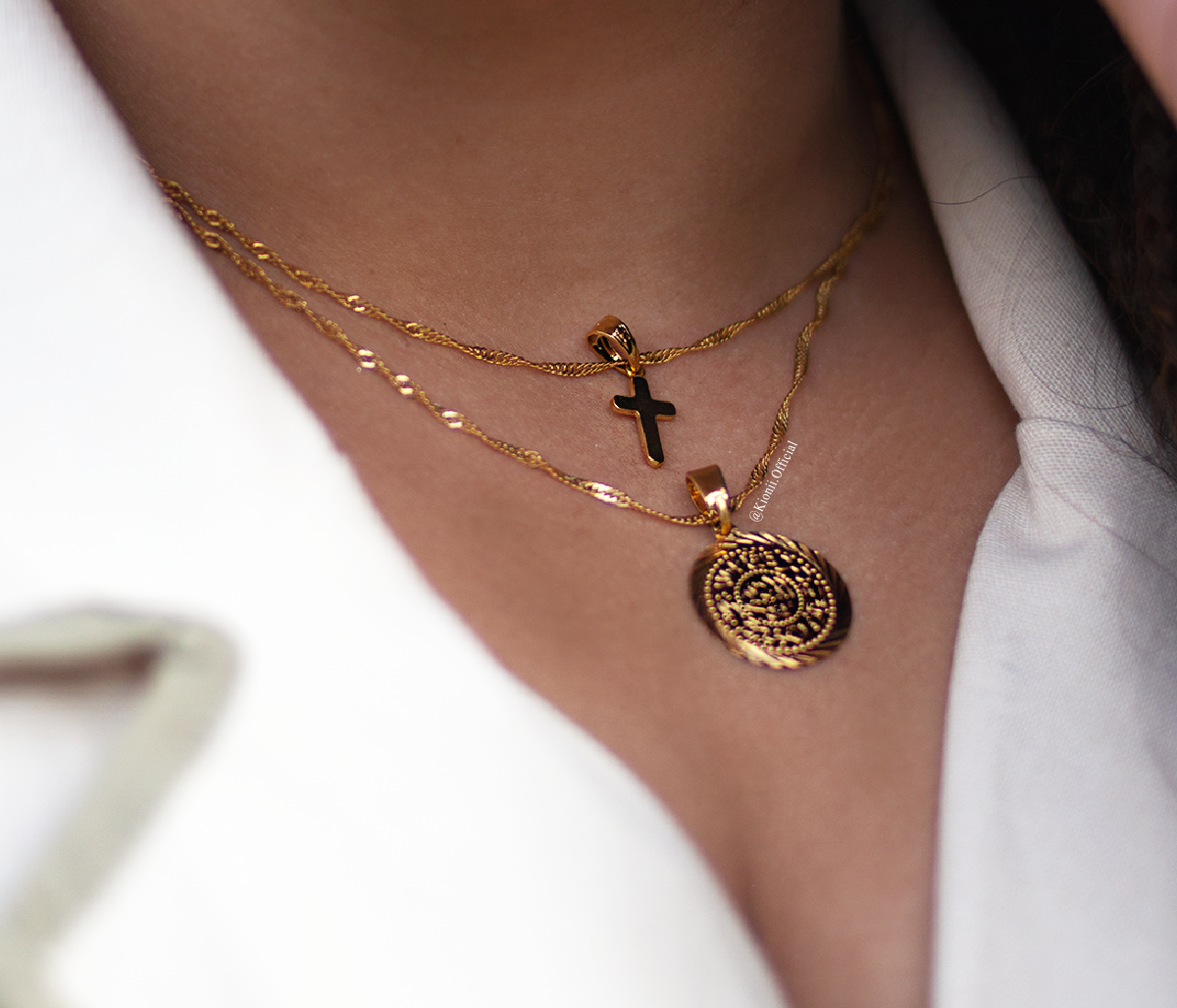 Small cross pendant on sale