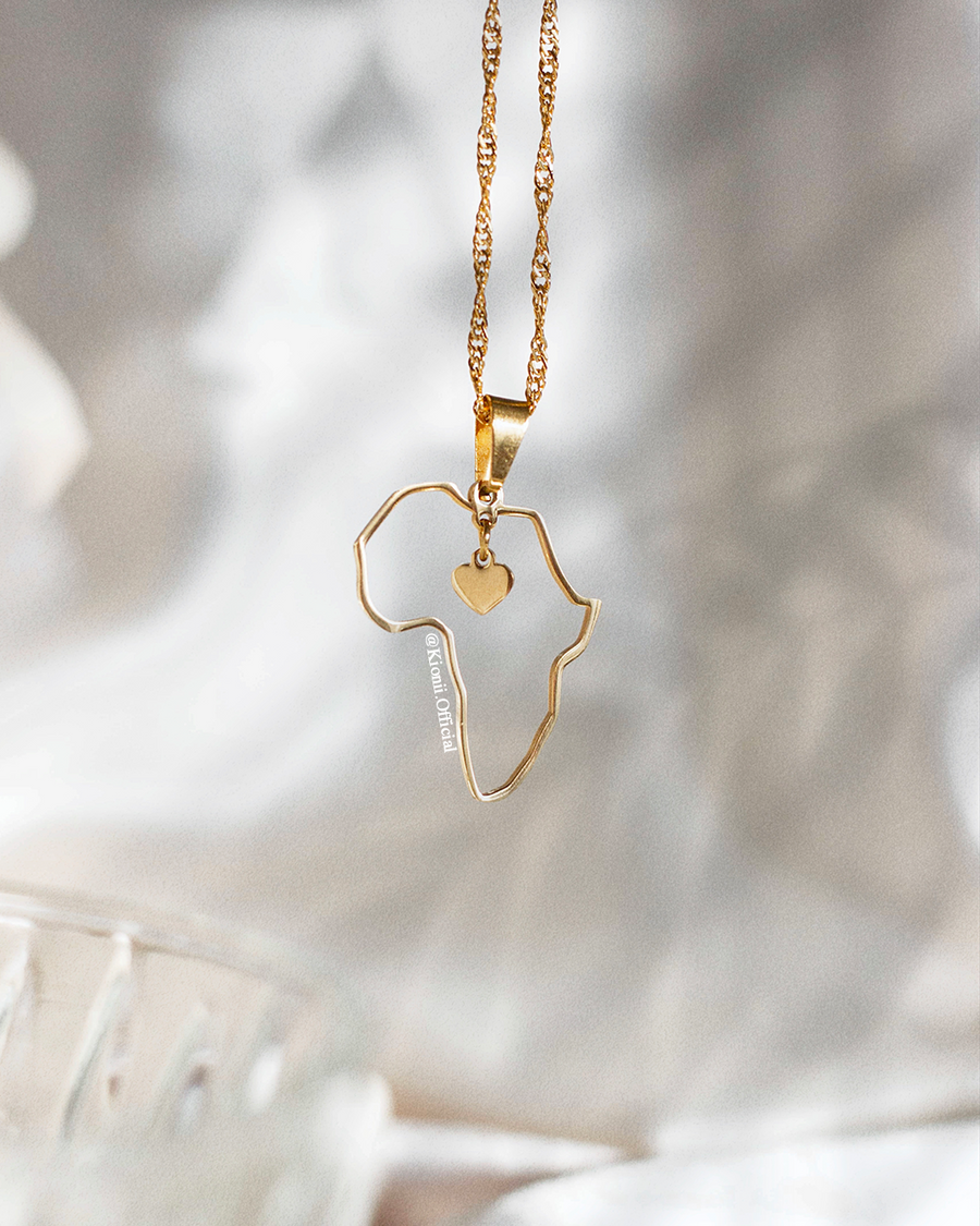 Africa Mini Heart Necklace - KIONII