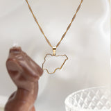 Nigeria Outline Necklace - KIONII