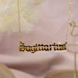 Zodiac Horizontal Sign Necklace - KIONII